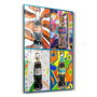 Wallity Pintura Decorativa de Vidrio Templado Multicolor 46 x 72 cm